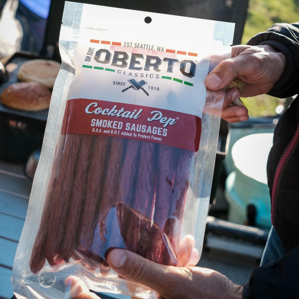 Oberto product label and nutrition panel displaying clear ingredient information