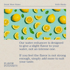 Obrilo bottle open with drops falling to show concentrated cherry flavor
