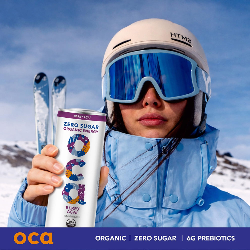 OCA can held in hand to show 12 fl oz size and portability benefit