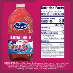 Ocean Spray closeup of bottle top and cap highlighting freshness seal