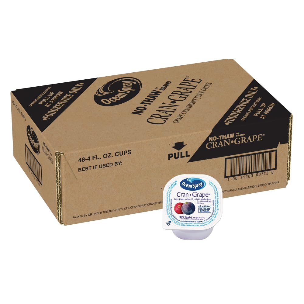 Ocean Spray cup lid closeup highlighting sealed freshness and portion control