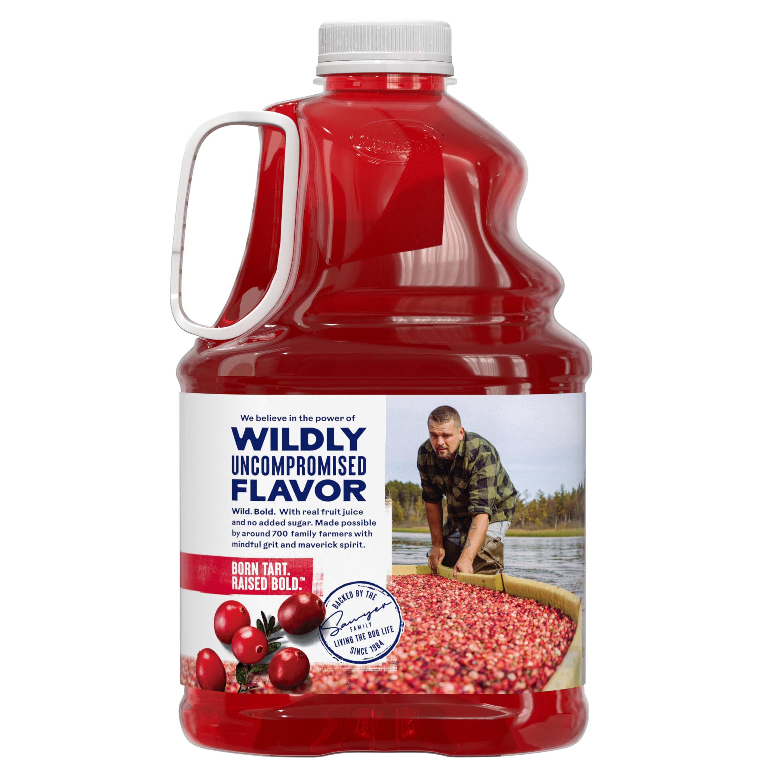 Ocean Spray label close-up highlighting nutrition facts and vitamin C benefit