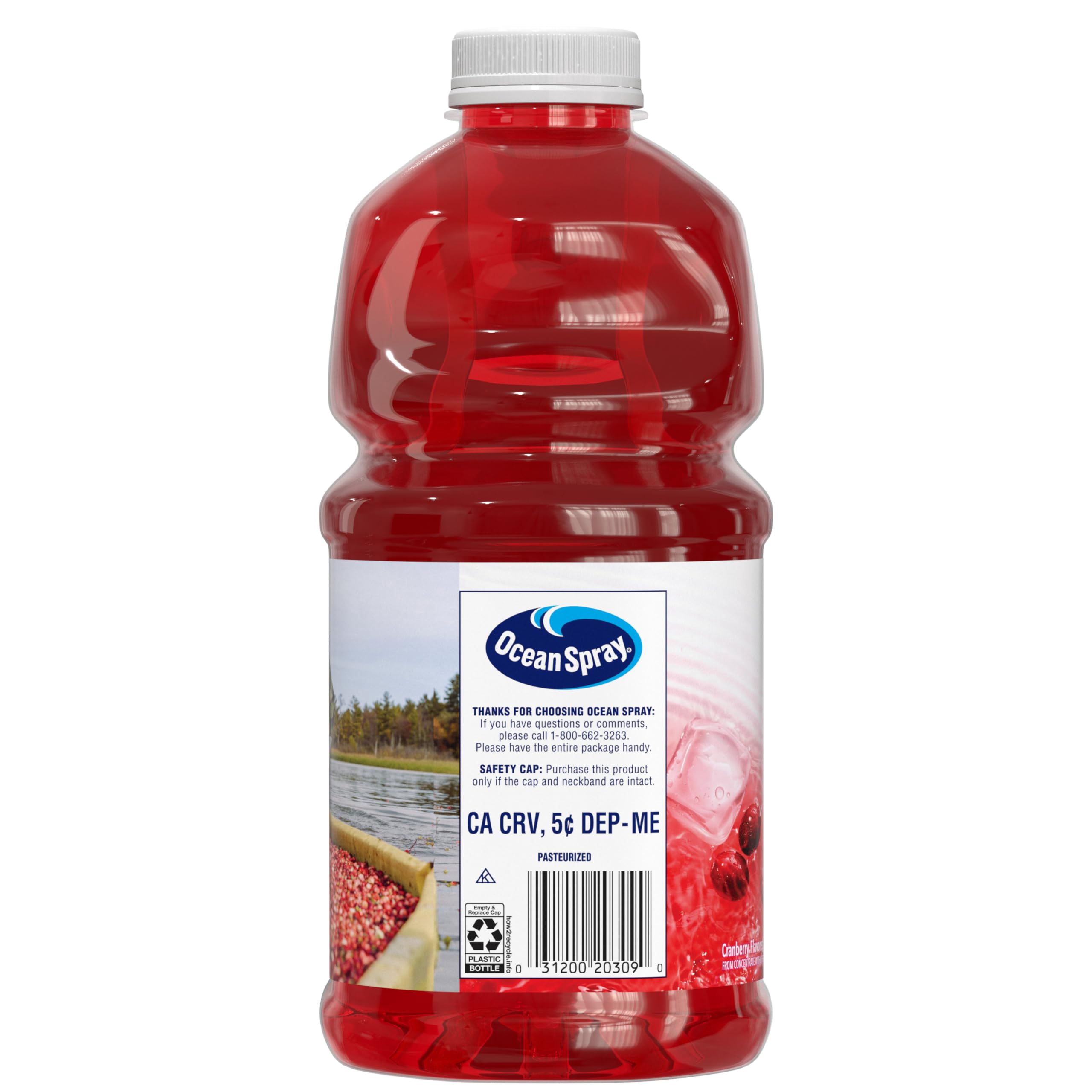 Ocean Spray pouring into a glass to show real juice origin and mixing ease