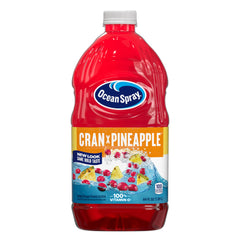 Ocean Spray front packaging showing eight 64 fl oz bottles for family value