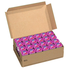 Ocean Spray front packaging showing 48-count cups and bright branding for easy storage