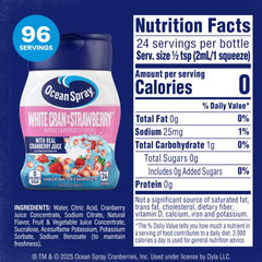 Ocean Spray being squeezed into a glass demonstrating quick flavoring benefit