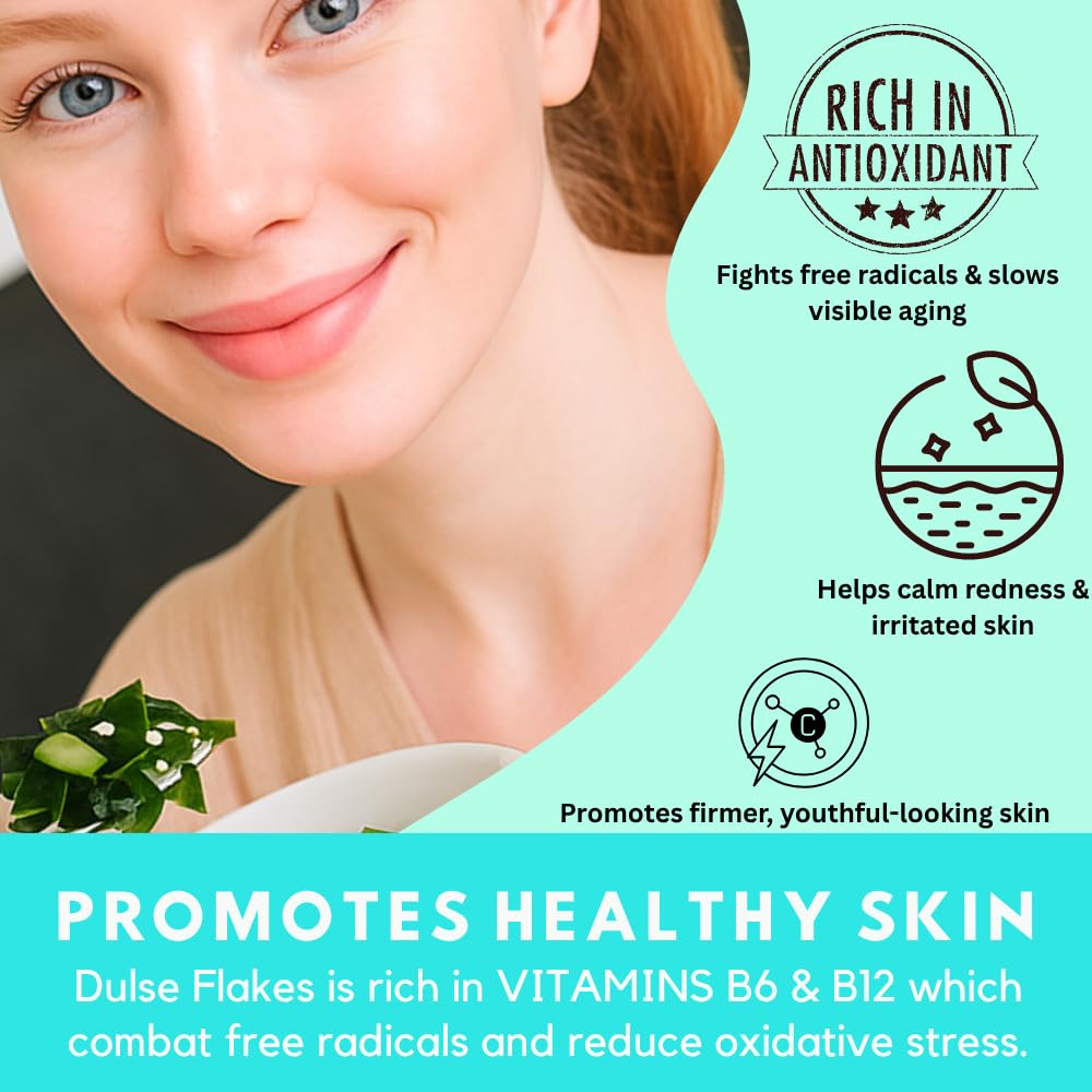 Ocean's Balance dulse flakes in a bowl ready to sprinkle providing quick usage idea