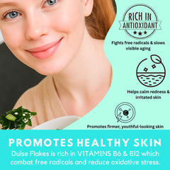 Ocean's Balance dulse flakes in a bowl ready to sprinkle providing quick usage idea