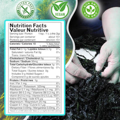 Ocean's Balance jar open revealing red dulse powder for easy seasoning