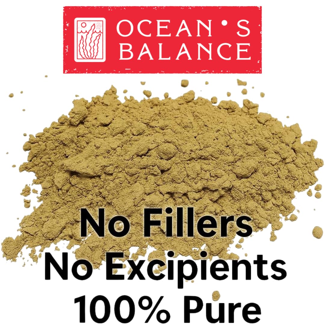 Ocean's Balance product label and lab-tested seal communicating purity assurance