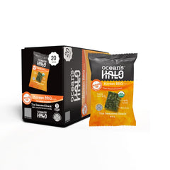Ocean's Halo front packaging showing Korean BBQ flavor and eco benefits