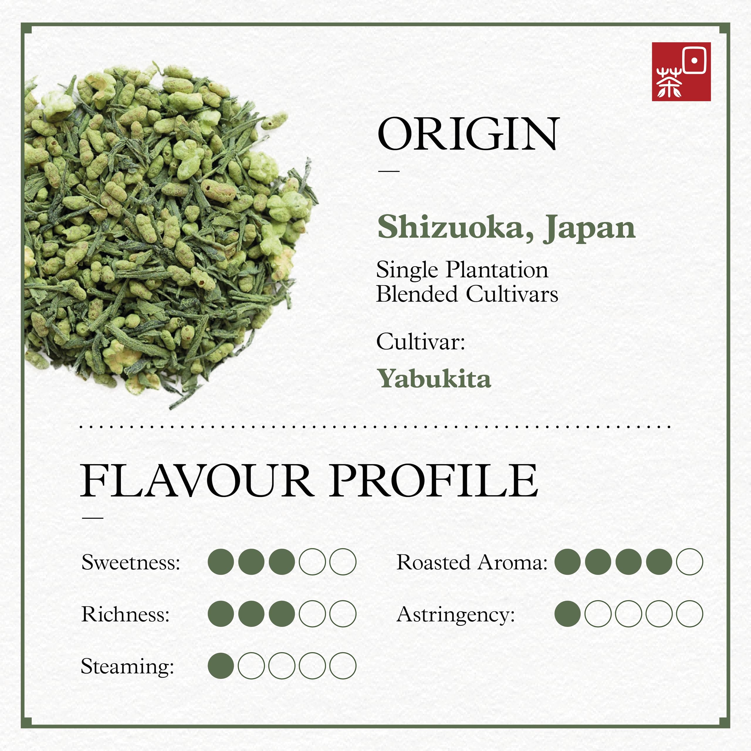 Ocha & Co. matcha powder detail adding vibrant color and balanced flavor