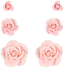 O'Creme front packaging showing six pink gumpaste roses for quick decorating