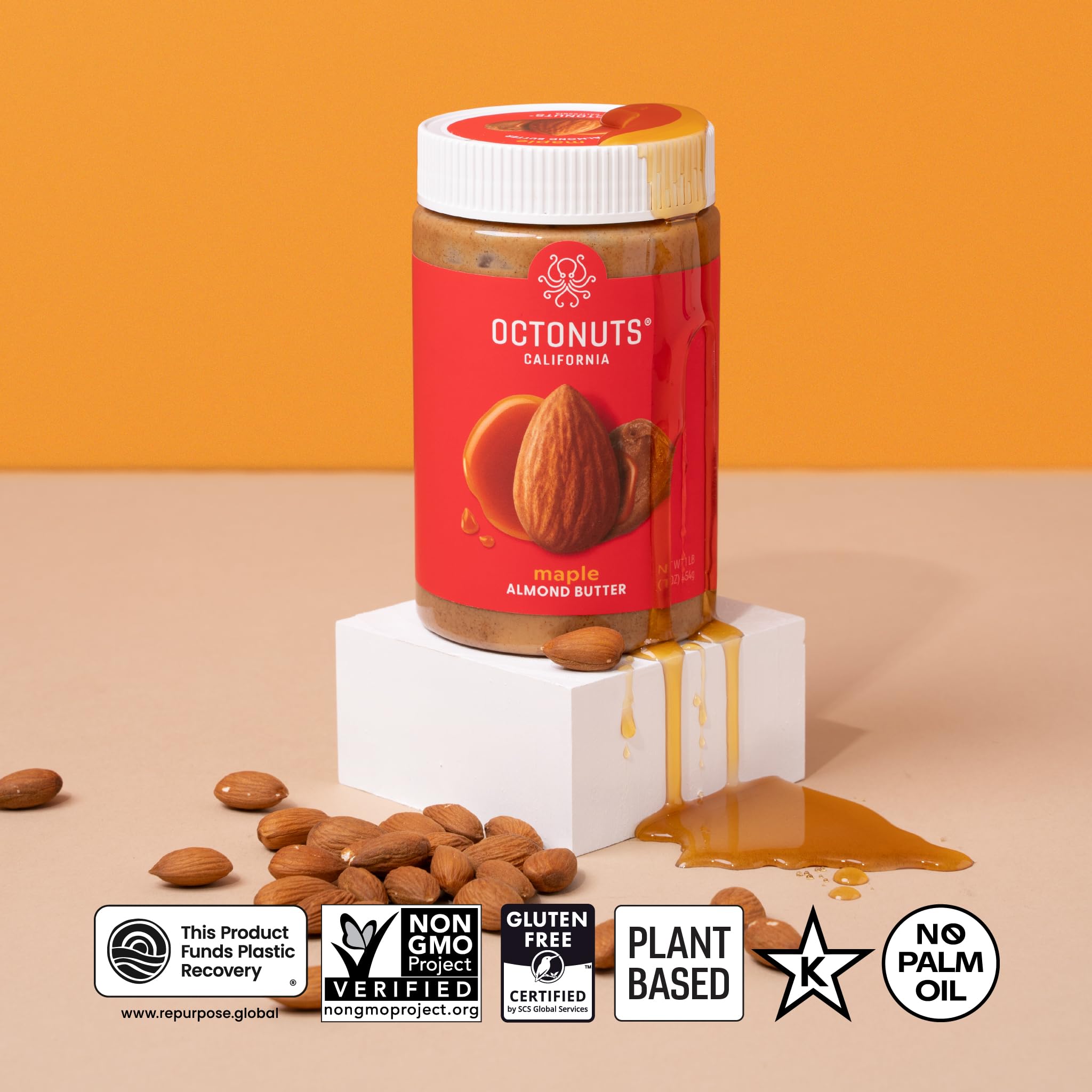 OCTONUTS spread on toast suggesting breakfast and snacking benefit