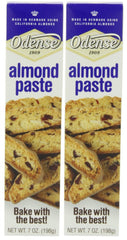 Odense almond paste front packaging showing 7 oz jar and baking-ready convenience