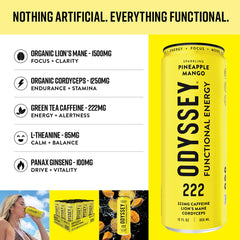 Odyssey Elixir sparkling texture closeup conveying smooth, gentle carbonation