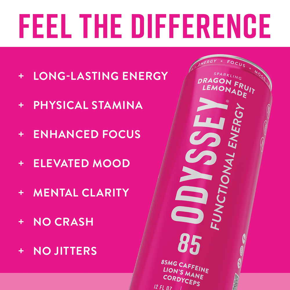 ODYSSEY ELIXIR chilled can on ice conveying refreshing cold-serving benefit
