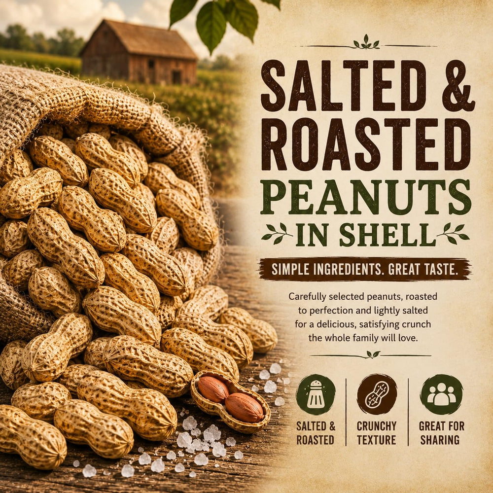 Office Roast close-up of peanut kernel showing roasted color and aroma