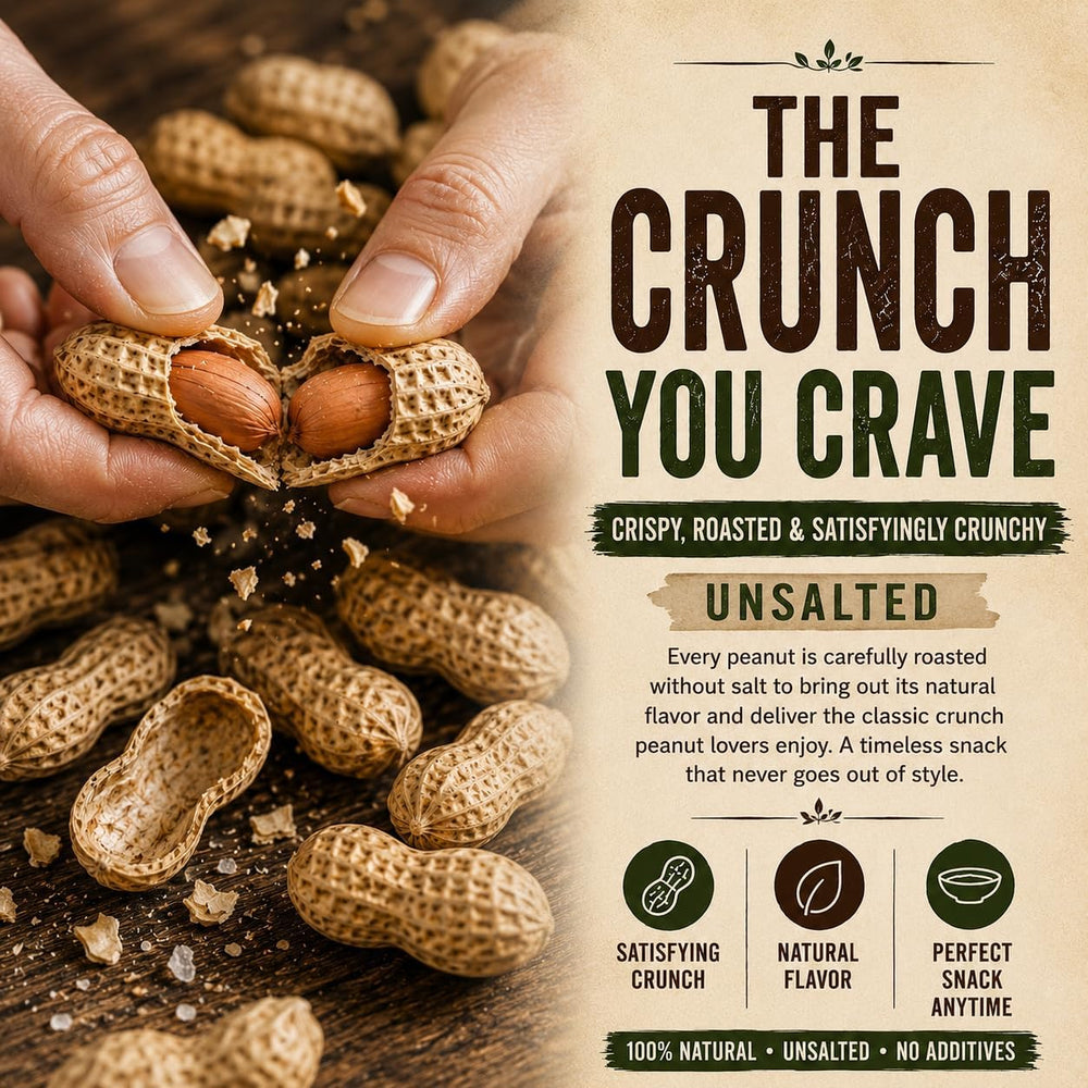 Office Roast shelled peanuts close detail showing protein-packed kernels