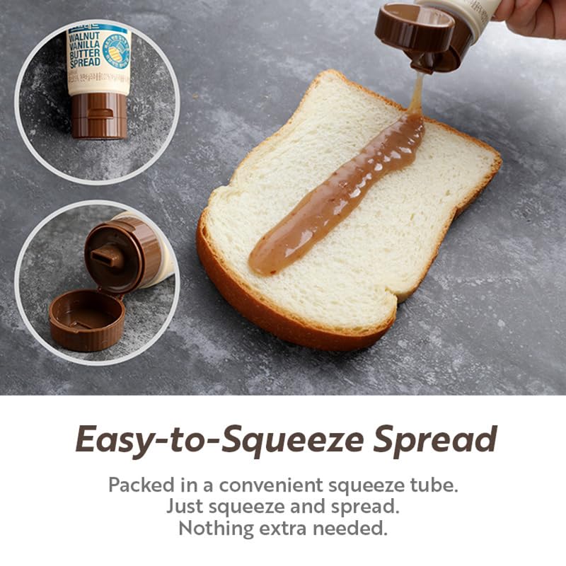 O’Food garlic butter next to common kitchen items showing compact twin-pack portability
