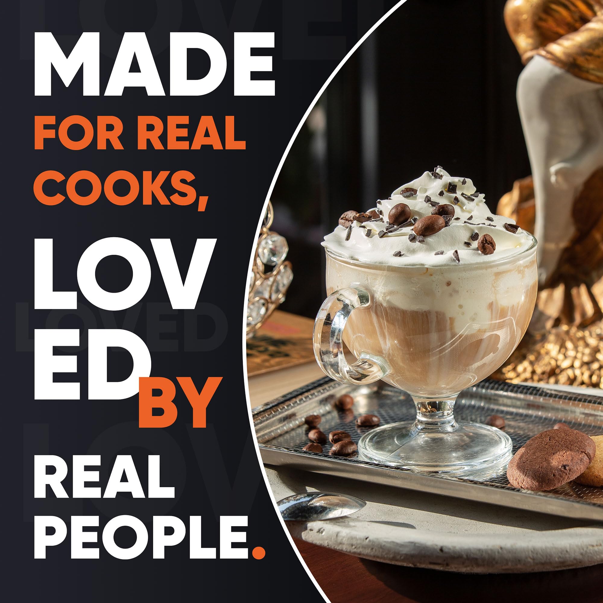 Oh My Spice in a kitchen lifestyle setting suggesting breakfast, dessert and coffee uses