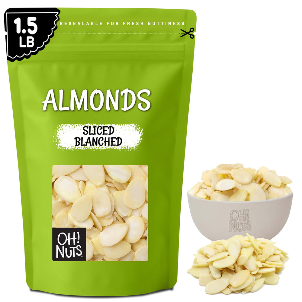 Oh! Nuts front packaging showing 1.5 lb resealable bag and brand