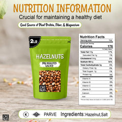 Oh! Nuts close-up of roasted hazelnut texture highlighting crisp crunch