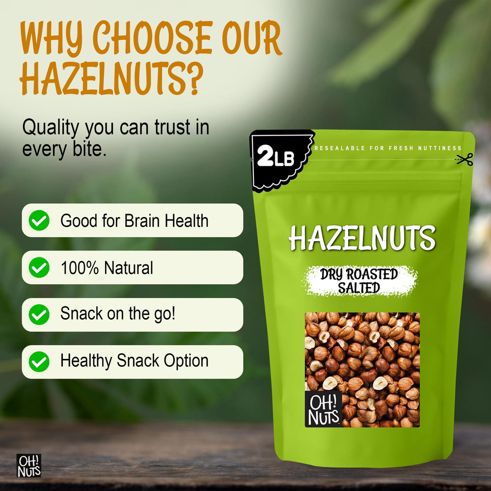 Oh! Nuts ingredient label close-up confirming non-GMO and kosher benefits