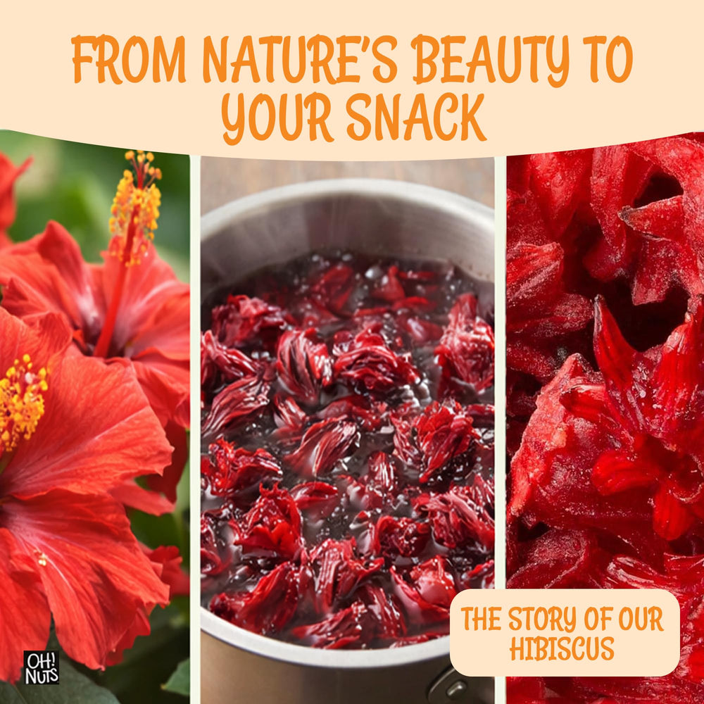 Oh! Nuts measuring spoon and kitchen scale with petals, shows precise portioning