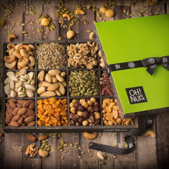 Oh! Nuts detailed shot of individual nuts showing quality and rich color