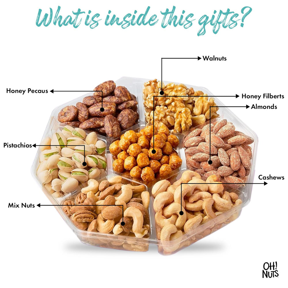 Oh! Nuts label detail with certifications emphasizing quality and dietary notes