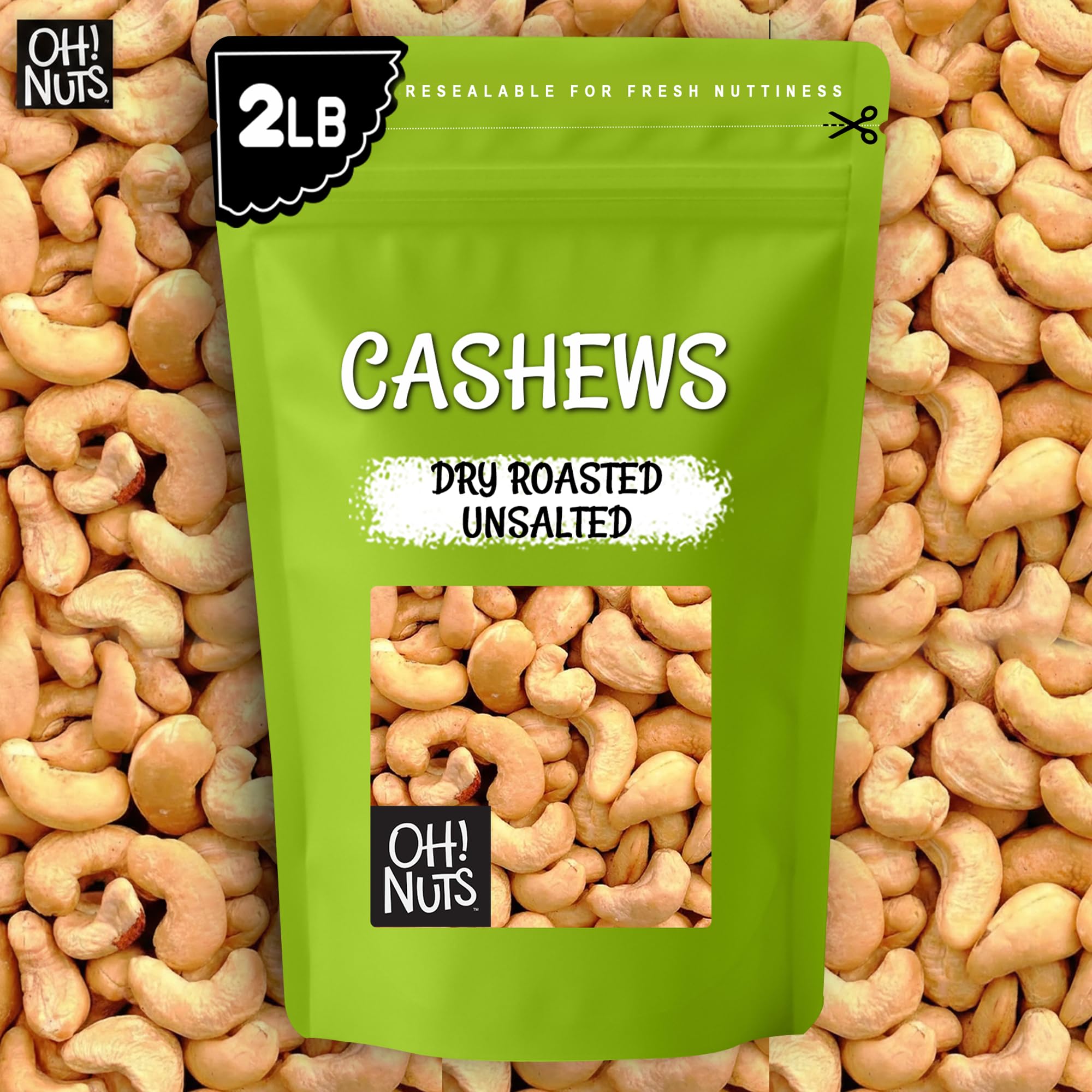 Oh! Nuts cashews in a desktop snack scene for convenient on-the-go energy