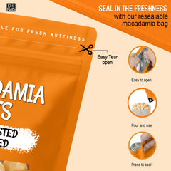 Oh! Nuts bowl of macadamias served as snack showcasing natural flavor