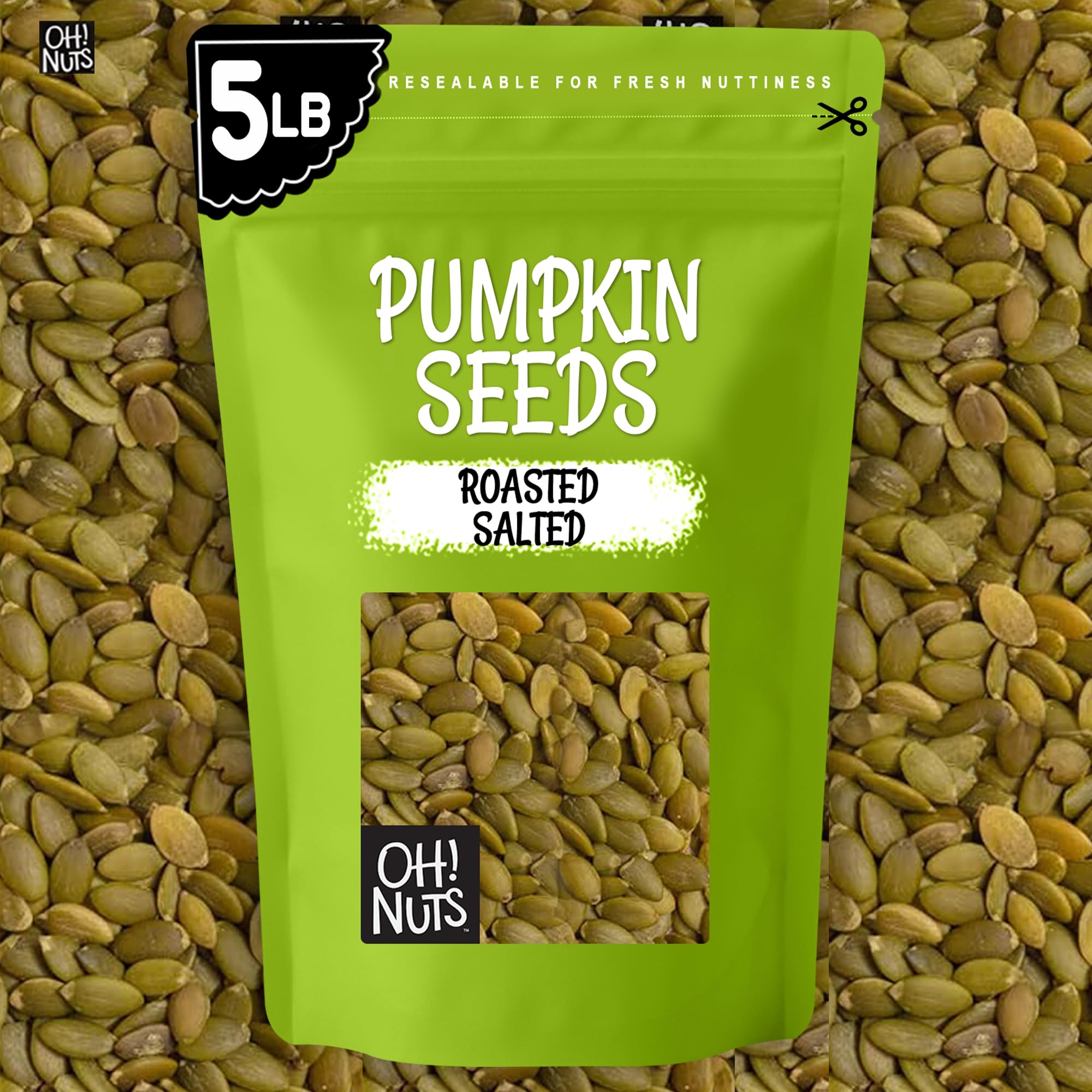 Oh! Nuts pumpkin seeds mixed into granola demonstrating baking and recipe use