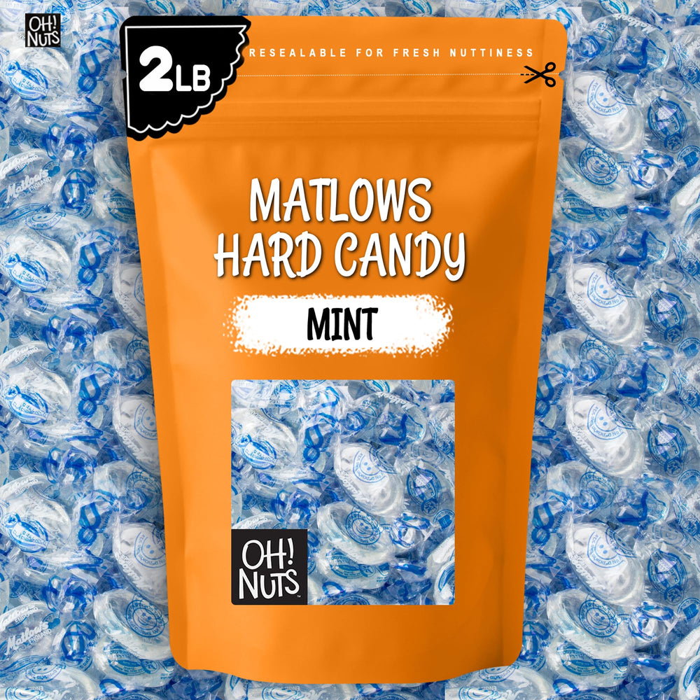 Oh! Nuts travel pouch with wrapped mints illustrating portable freshening