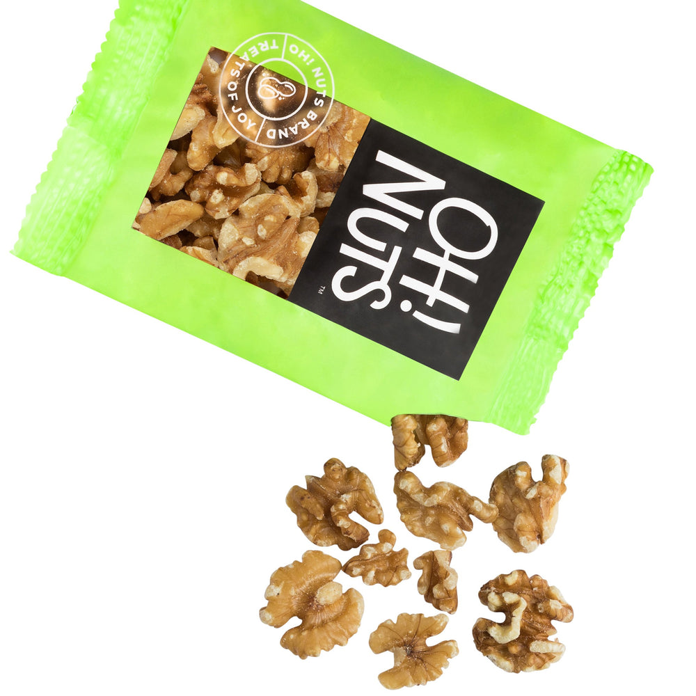 Oh! Nuts pouch placed in a lunchbox demonstrating portable snack convenience