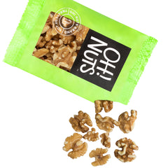 Oh! Nuts pouch placed in a lunchbox demonstrating portable snack convenience