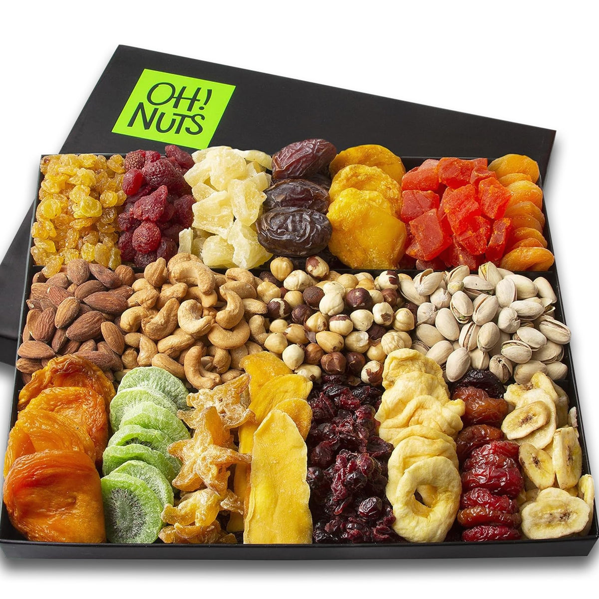 Oh! Nuts front packaging showing premium gift box and festive presentation