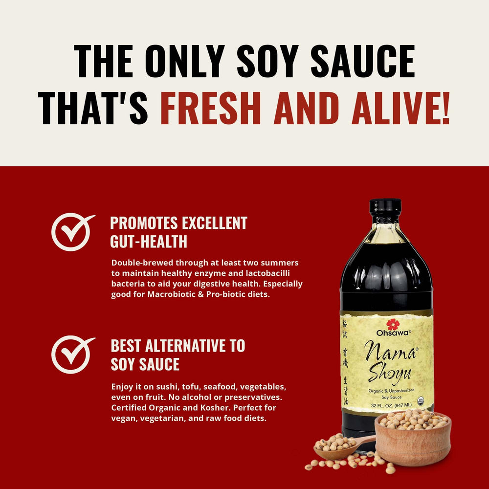 Ohsawa label close-up showing organic ingredients and transparency benefit