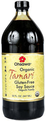 オーサワジャパン Ohsawa front bottle showing 32 fl oz and organic label benefit