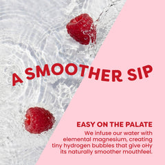 oHy raspberry can top open with fizz visible illustrating easy, gentler pour