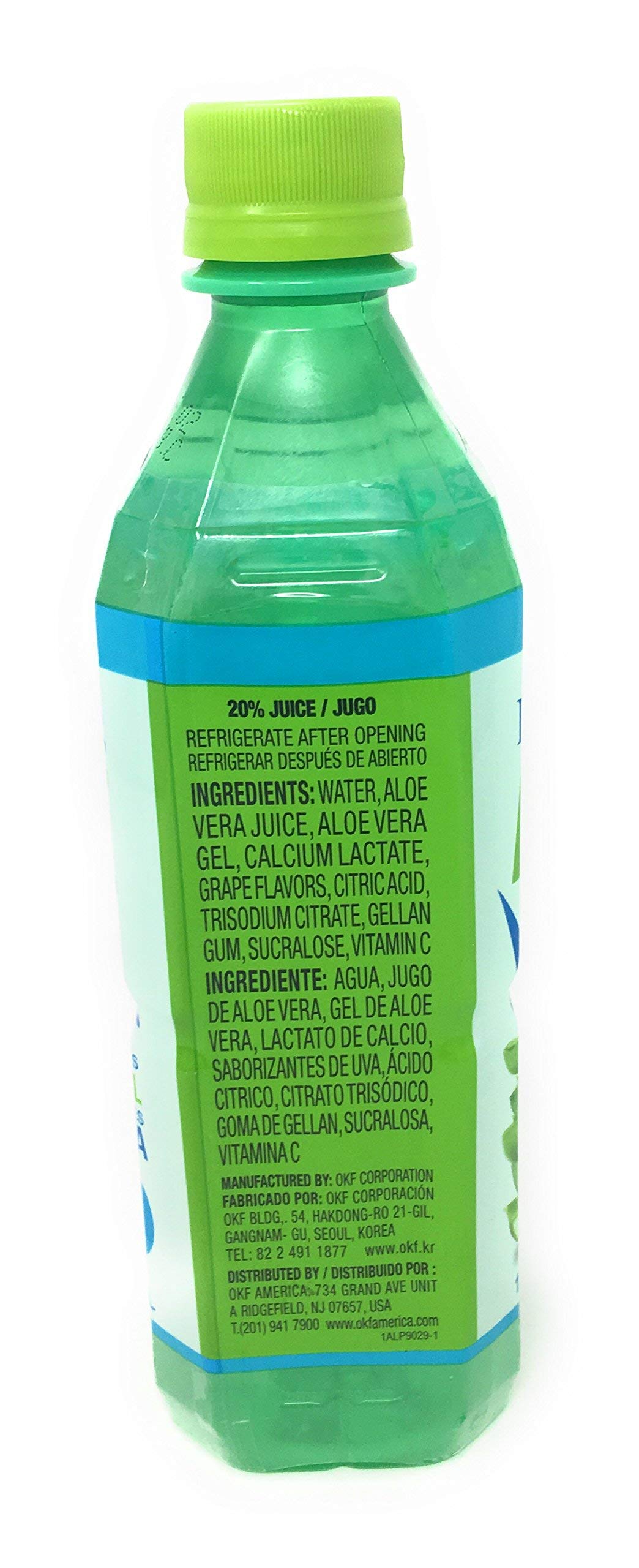 OKF aloe vera in use blended into a smoothie for added hydration and flavor