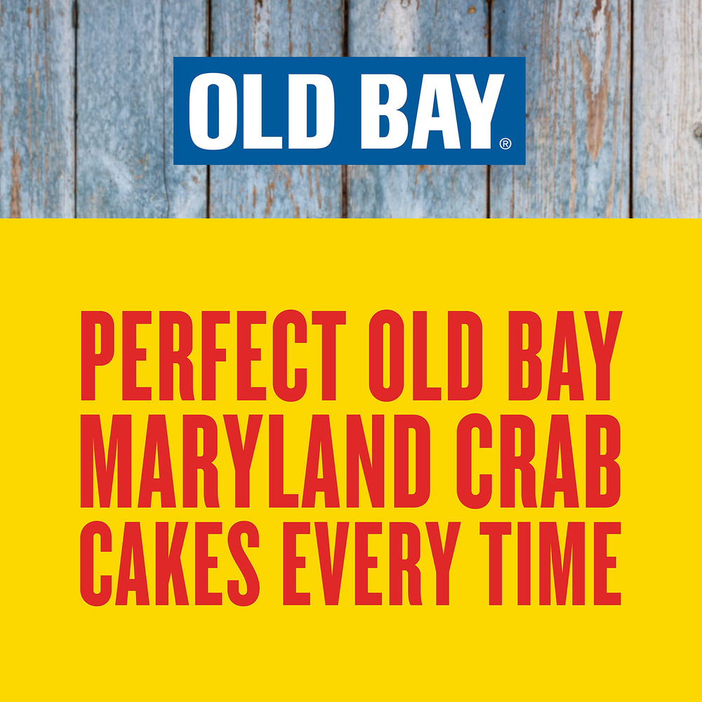 OLD BAY seasoning close-up texture highlighting breadcrumbs and spice blend for consistent binding