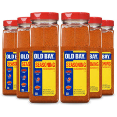 OLD BAY front packaging showing brand and 24 oz container, consistent seasoning supply