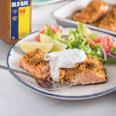 Grilled shrimp seasoned with OLD BAY Rub showcasing juicy, seasoned seafood