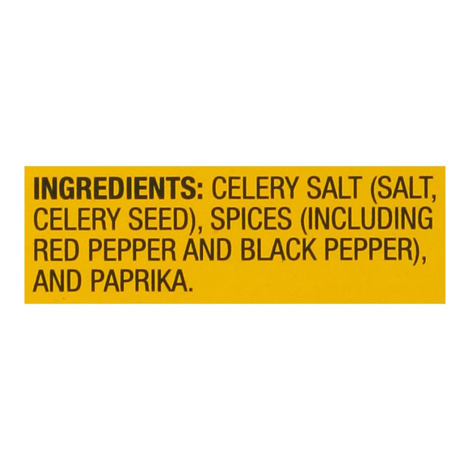 OLD BAY tin label detail with ingredients list visible delivering brand authenticity