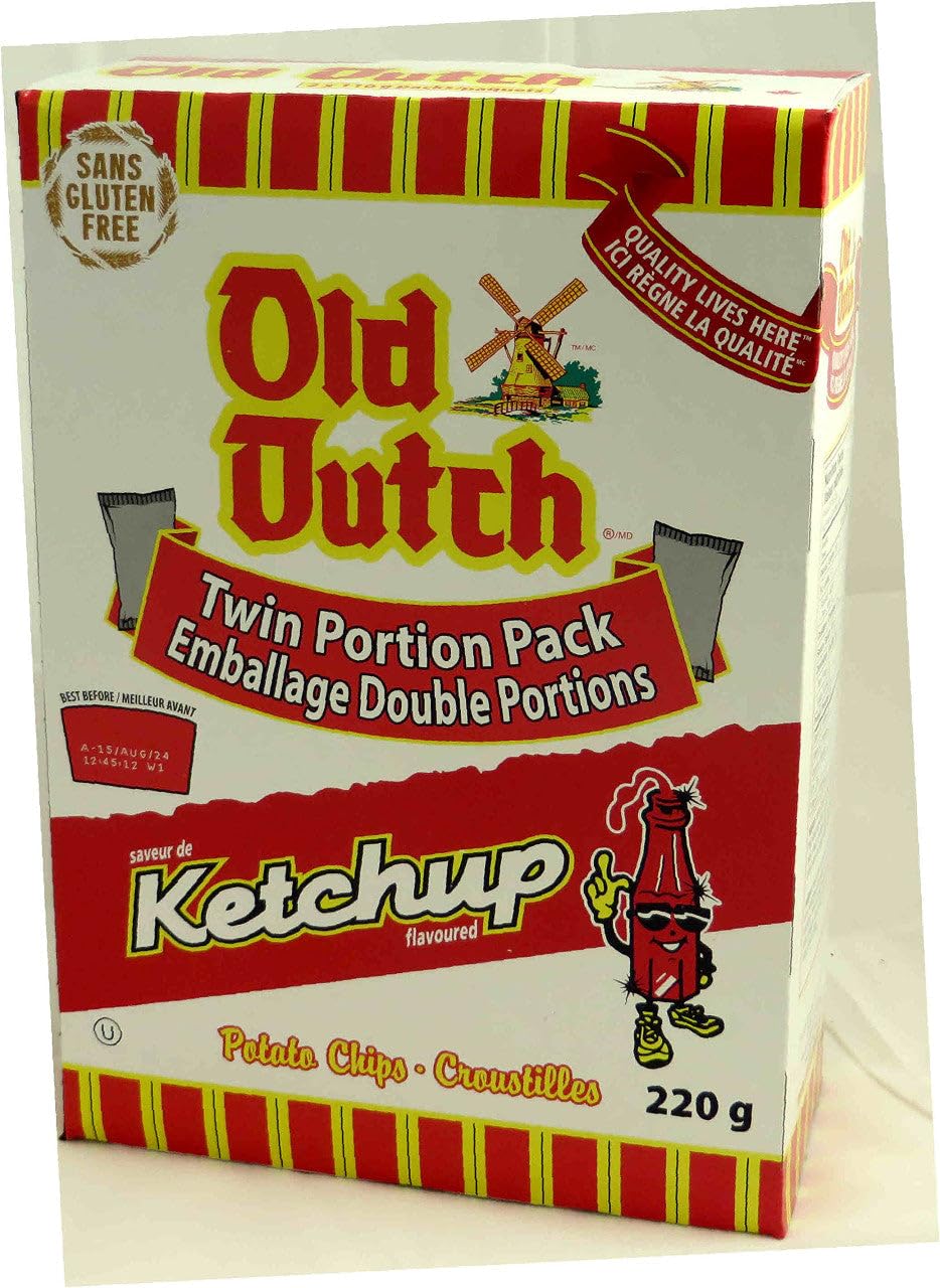 Old Dutch front box view showing brand and ketchup flavor, inviting bold taste