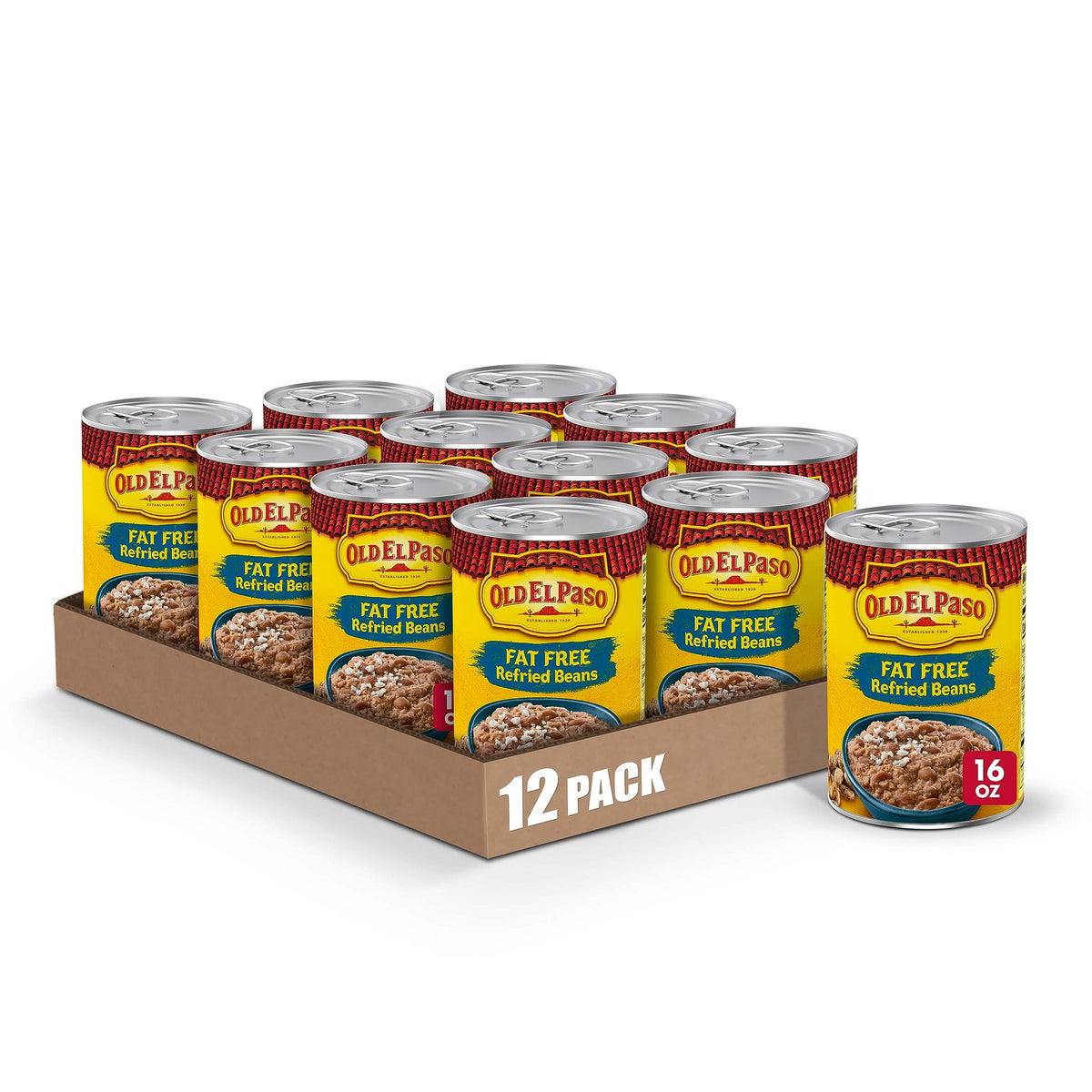 Old El Paso can front view showing brand and product for quick identification