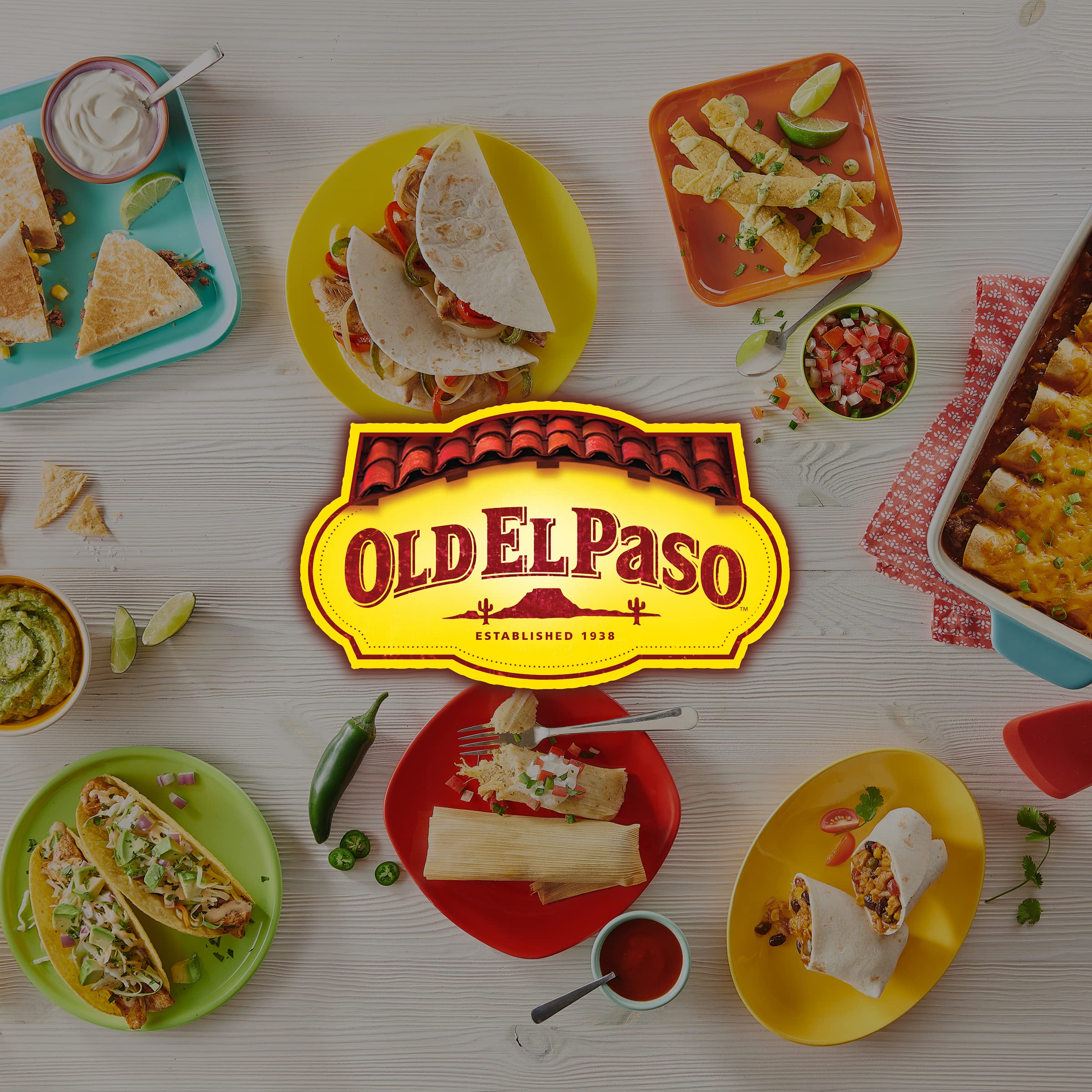 Old El Paso packet label detail displaying ingredients and usage directions