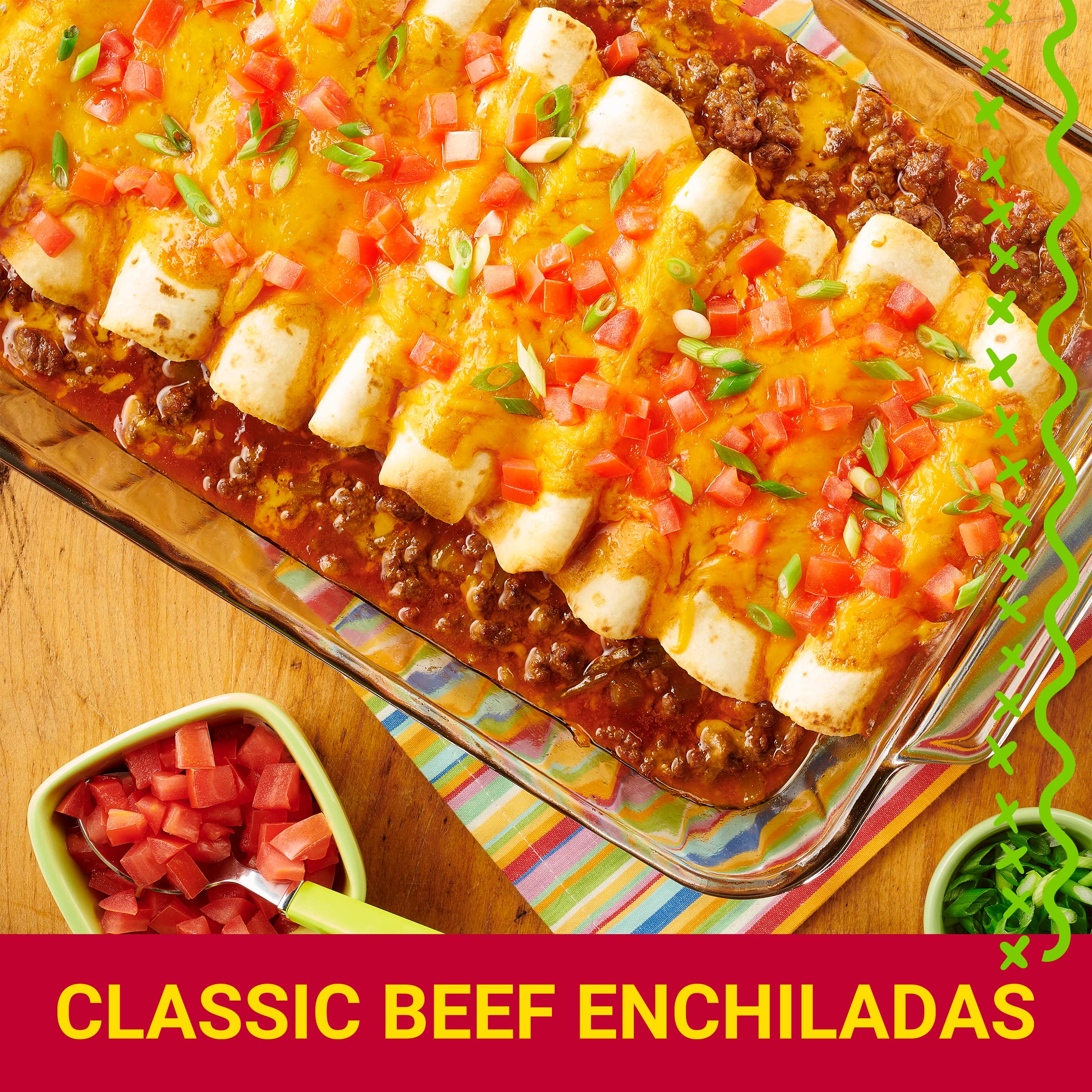 Old El Paso seasoning used in a hearty chili bowl adding savory depth